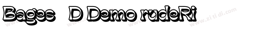 Bages 3D Demo rudeRi字体转换
